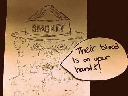 smokey is furious
