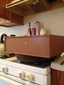 But I was steaming the rice with an old VHS organizer 