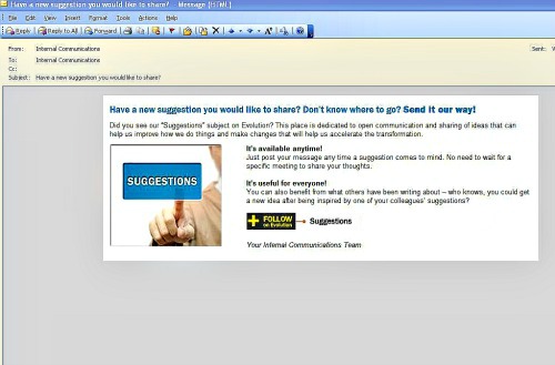 Do I have any suggestions for the company I work for?