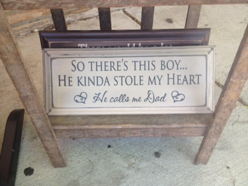 despite being a lady, he insists on calling me "dad"