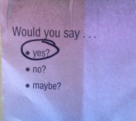 Oh shit! I can answer like a middle school girl with a crush on the popular kid! 