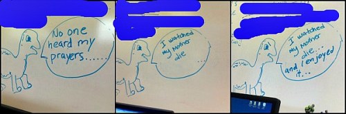 Wise cracks with our dinosaur Corey Albertson