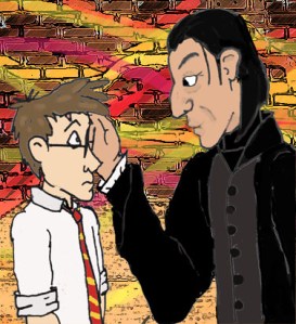 finished brushing a lock of hair