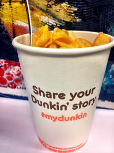 #mydunkin arrives in my tummy through swindling and shame! 
